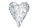 Crystal AB - 12mm Swarovski  Wild Heart Pendant 