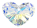 Crystal AB - 17mm Swarovski Crazy 4 U Heart