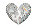 Crystal AB - 36mm Swarovski Forever 1 Heart Pendant