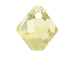 18 Swarovski 6301 8mm Faceted Bicone Pendant Crystal Golden Shadow