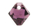 24 Swarovski 6301 6mm Faceted Bicone Pendant Amethyst