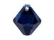 18 Swarovski 6301 8mm Faceted Bicone Pendant Dark Indigo