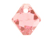 18 Swarovski 6301 8mm Faceted Bicone Pendant Light Rose