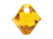 18 Swarovski 6301 8mm Faceted Bicone Pendant Topaz