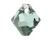 24 Swarovski 6301 6mm Faceted Bicone Pendant Aquamarine Satin