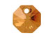Crystal Copper- 8mm Swarovski  Octagon Pendant