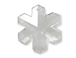 Crystal - 20mm Swarovski  Snowflake Pendant