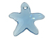 Aquamarine - 20mm Swarovski  Starfish Pendant