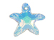 Crystal AB - 16mm Swarovski Starfish Pendant 