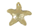 Crystal Silver Shade - 28mm Swarovski Starfish Pendant 