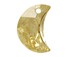 Crystal Golden Shadow - 16mm Swarovski  Crescent Moon Pendant