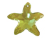 Champagne coating on Crystal  - 40mm Swarovski  Starfish Pendant