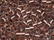 50 gram   COPPER LINED CRYSTAL  Delica Seed Beads11/0