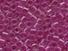 50 gram   LINED LT FUCHSIA AB   Delica Seed Beads11/0