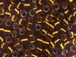 50 gram   SILVER LINED AMBER  Delica Seed Beads11/0
