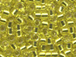 50 gram   Silver Lined YELLOW    Miyuki 15/0 Delicas