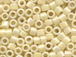 50 gram   OPAQUE CREAM AB Delica Seed Beads11/0