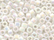 50 gram   WHITE PEARL AB   Delica Seed Beads11/0