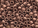 50 gram   MATTE COPPER PLATED  Delica Seed Beads11/0