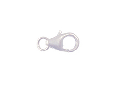 9mm <b>SILVER FILLED</b> Trigger Lobster Claw Clasp With Ring