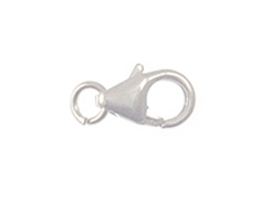 11mm <b>SILVER FILLED</b> Trigger Lobster Claw Clasp With Ring