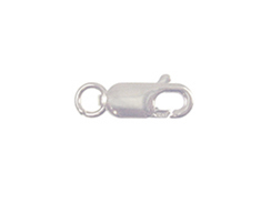 10mm <b>SILVER FILLED</b> Lobster Claw Clasp With Ring