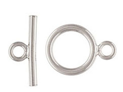 9mm <b>SILVER FILLED</b> Toggle Clasp