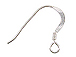 <b>SILVER FILLED</b> French Hook Earwire with Coil Bulk Pack of 1000