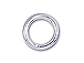  4mm Round <b>SILVER FILLED</b> Closed Jump Ring 22 Gauge