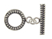 17mm Round Sterling Silver Toggle Clasp