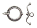 14mm Round Sterling Silver Toggle Clasp