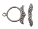 21x16.75mm Round Angel Sterling Silver Toggle Clasp