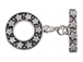 21mm Round Sterling Silver Toggle Clasp