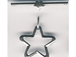 25x20 Star Shape Sterling Silver Toggle Clasp