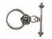 16mm Round Sterling Silver Toggle Clasp