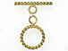 Gold Filled Round Twist Toggle Clasp