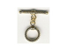 Vermeil Round Twist Toggle Clasp