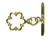 Vermeil Flower Toggle Clasp