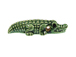 Large Shiny Alligator Peruvian Ceramic Pendant