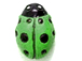 Green Lady Bug - Teeny Tiny Peruvian Ceramic Bead 