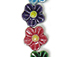 Mixed Colors Daisy Flowers - Teeny Tiny Peruvian Ceramic Bead 