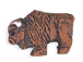 Brown Buffalo - Teeny Tiny Peruvian Ceramic Bead 