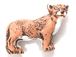 Mountain Lion - Teeny Tiny Peruvian Ceramic Bead 