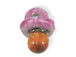 Pink Pacifier - Teeny Tiny Peruvian Ceramic Bead 