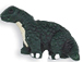 Brontosaurus - Teeny Tiny Peruvian Ceramic Beads 