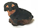 Rottweiler - Teeny Tiny Peruvian Ceramic Bead 