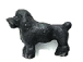 Black Poodle - Teeny Tiny Peruvian Ceramic Bead 