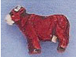 Brown Cow - Teeny Tiny Peruvian Ceramic Bead 