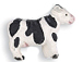 Black and White Cow - Teeny Tiny Peruvian Ceramic Bead 