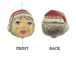 Mrs. Claus Head - Teeny Tiny Peruvian Ceramic Bead